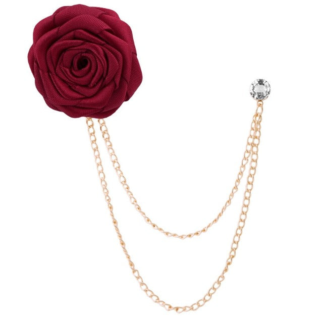 Broche de Traje Flor de Rosa