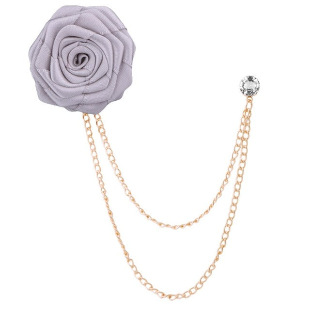 Broche de Traje Flor de Rosa