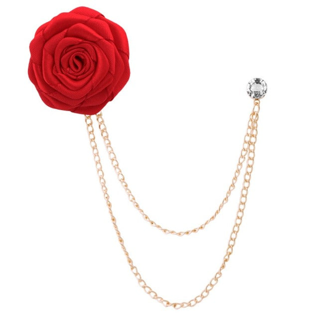 Broche de Traje Flor de Rosa