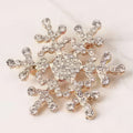 Broche Copo de Nieve Invierno Mujer