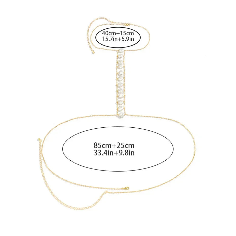 Cadena de Escote Mujer Collar Joya Pecho