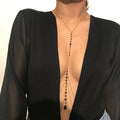 Cadena de Escote Mujer Collar Negro oro
