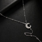 Cadena de Dos Collar Adorno Dorsal Mujer Luna