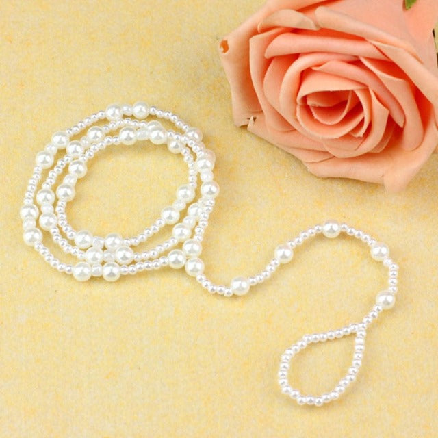 Cadena de Tobillo con Perlas para Mujer