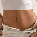 Cadena de Vientre para Mujer Oro & Plata oro