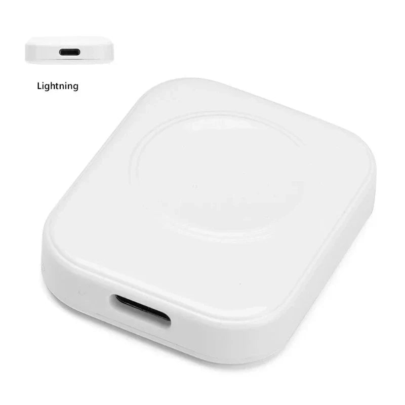 Cargador Inalámbrico Portátil para Apple Watch blanco