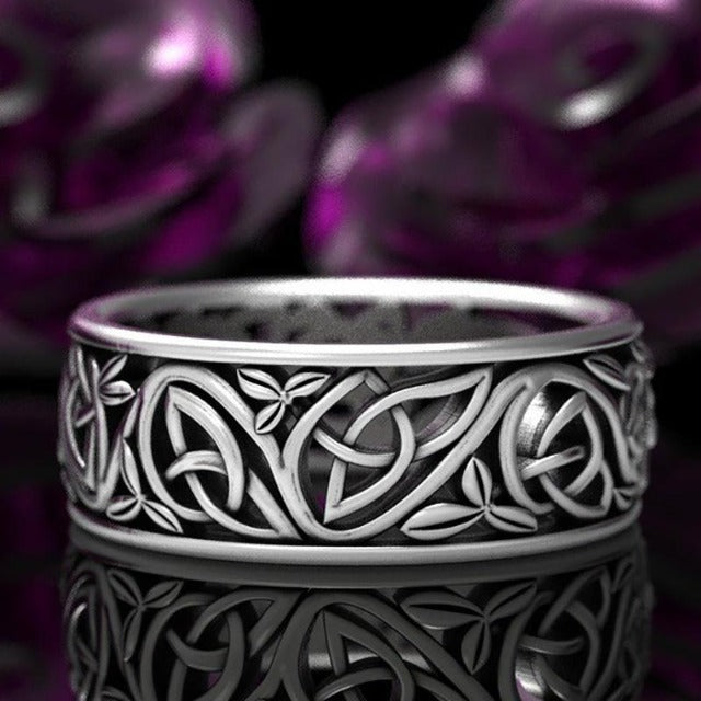 Anillo de sello celta para mujer y hombre