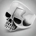 Anillo de sello Cabeza de Calavera