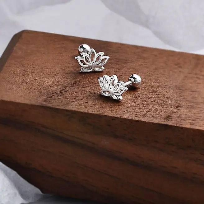 Pendientes de Mujer Aretes Flor de Loto
