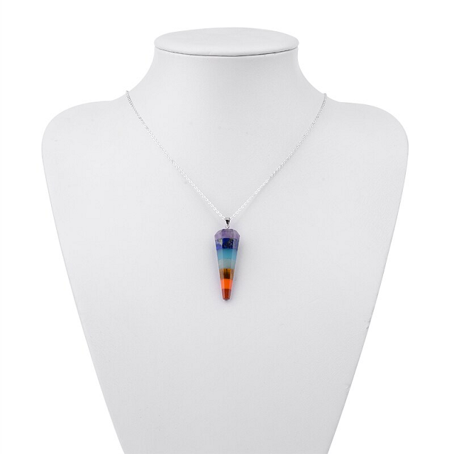 Collar 7 Chakras Piedra Natural