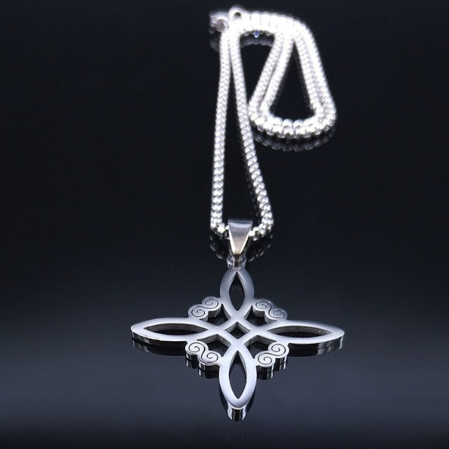 Collar Amuleto de Protección Nudo de Bruja