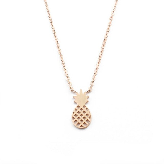 Collar Piña Oro & Plata para Mujer oro