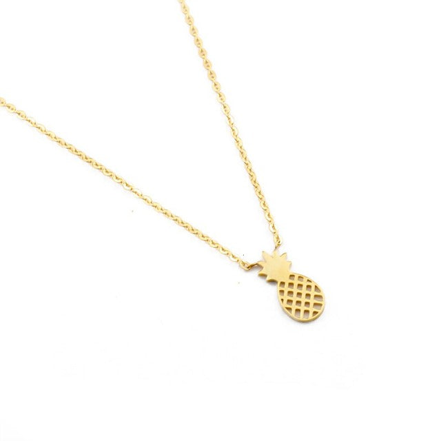 Collar Piña Oro & Plata para Mujer oro