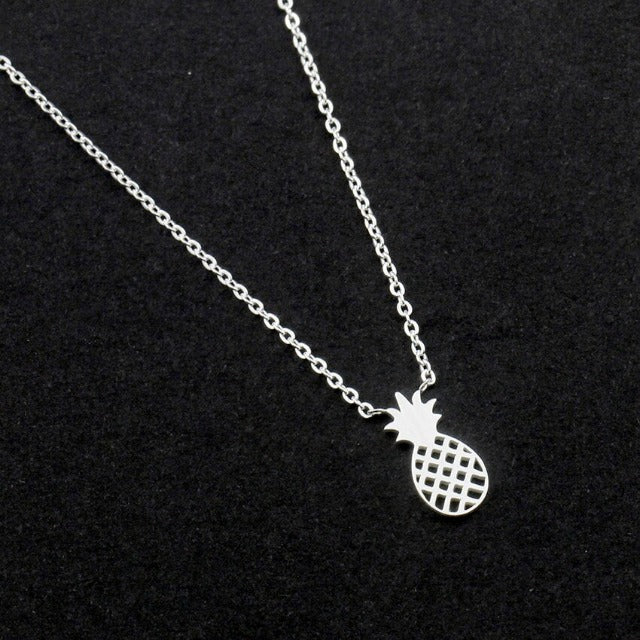 Collar Piña Oro & Plata para Mujer plata