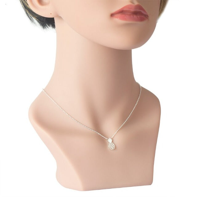 Collar Piña Oro & Plata para Mujer