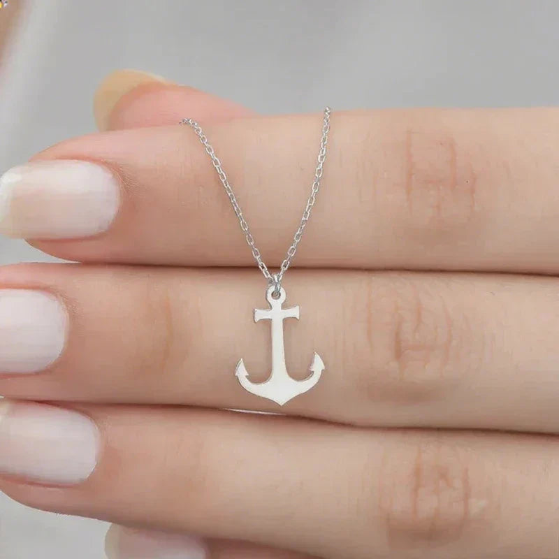 Collier ancre femme