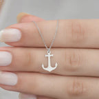 Collier ancre femme