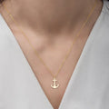 Collier ancre femme