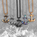 Collier ancre homme