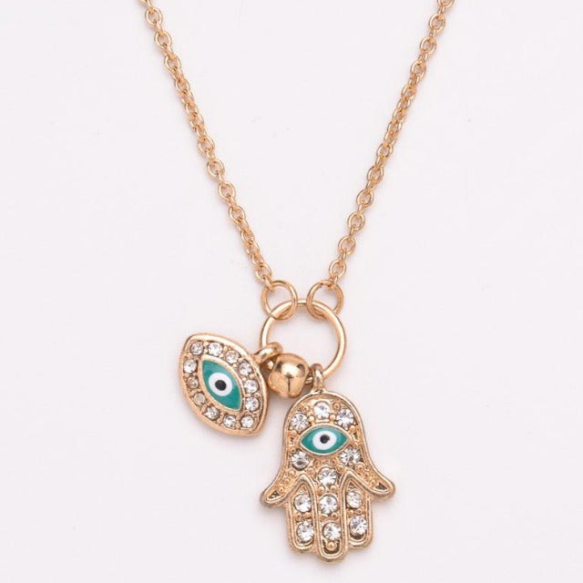 Collar Árabe Mano de Fátima oro