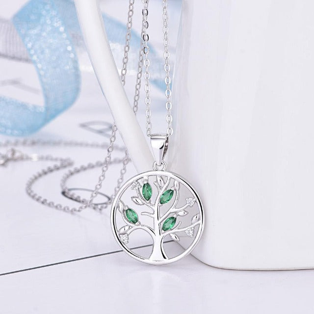 Collar Árbol de la Vida Mujer verde