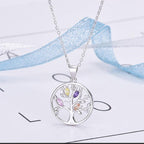 Collar Árbol de la Vida Mujer violeta