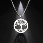 Collar Árbol de la Vida Colgante Color Plata