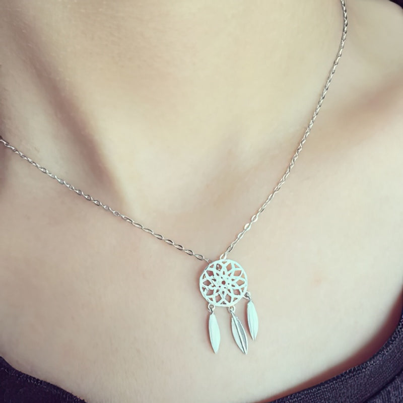 Collar Atrapasueños Plata