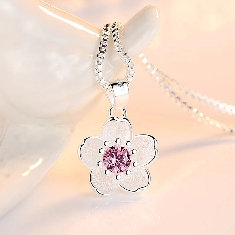 Collar con Colgante Flor para Mujer