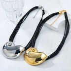 Collar con Gran Colgante de Concha Caracol oro