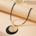 Collar con Gran Colgante Redondo Bohemio Chic