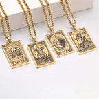 Collar con bonito colgante del signo zodiacal astrológico