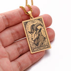 Collar con bonito colgante del signo zodiacal astrológico