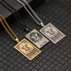 Collar con bonito colgante del signo zodiacal astrológico