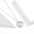 Collar con Colgante Árbol de la Vida para Mujer con Circonio