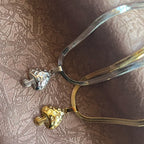 Collar con Colgante de Champiñón oro