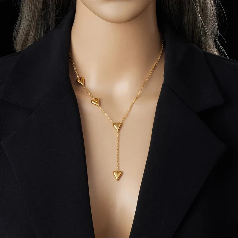 Collar con Colgante de Corazón para Mujer