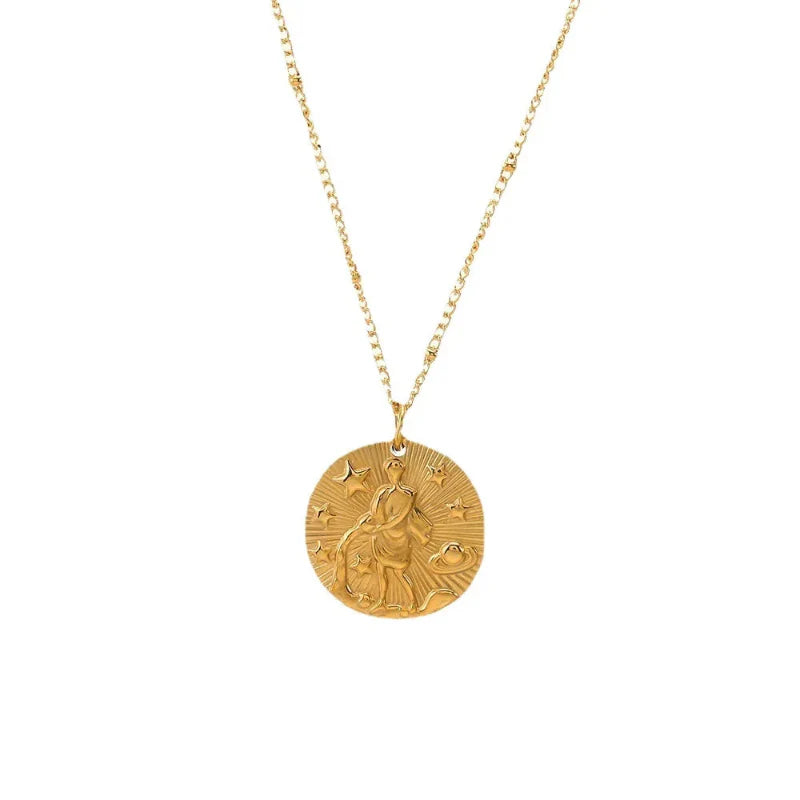 Collar con Colgante de Constelación Signo del Zodiaco
