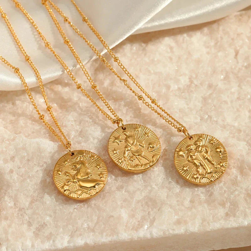 Collar con Colgante de Constelación Signo del Zodiaco
