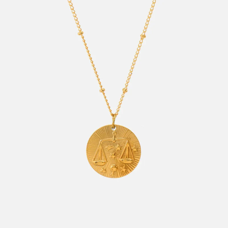 Collar con Colgante de Constelación Signo del Zodiaco
