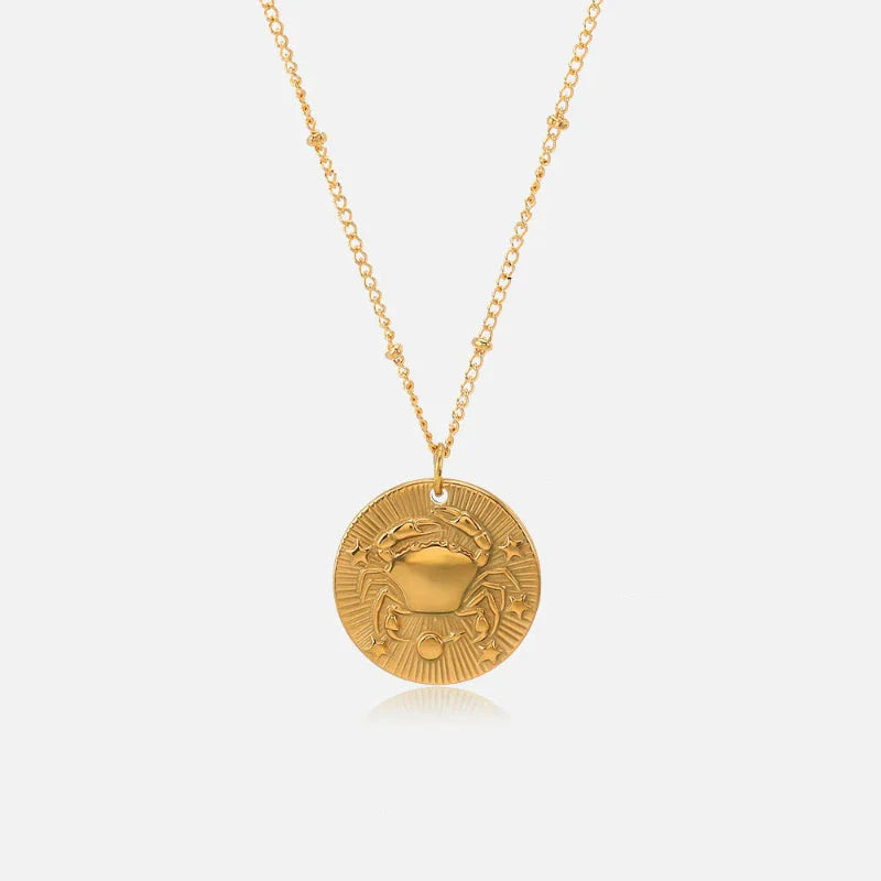 Collar con Colgante de Constelación Signo del Zodiaco