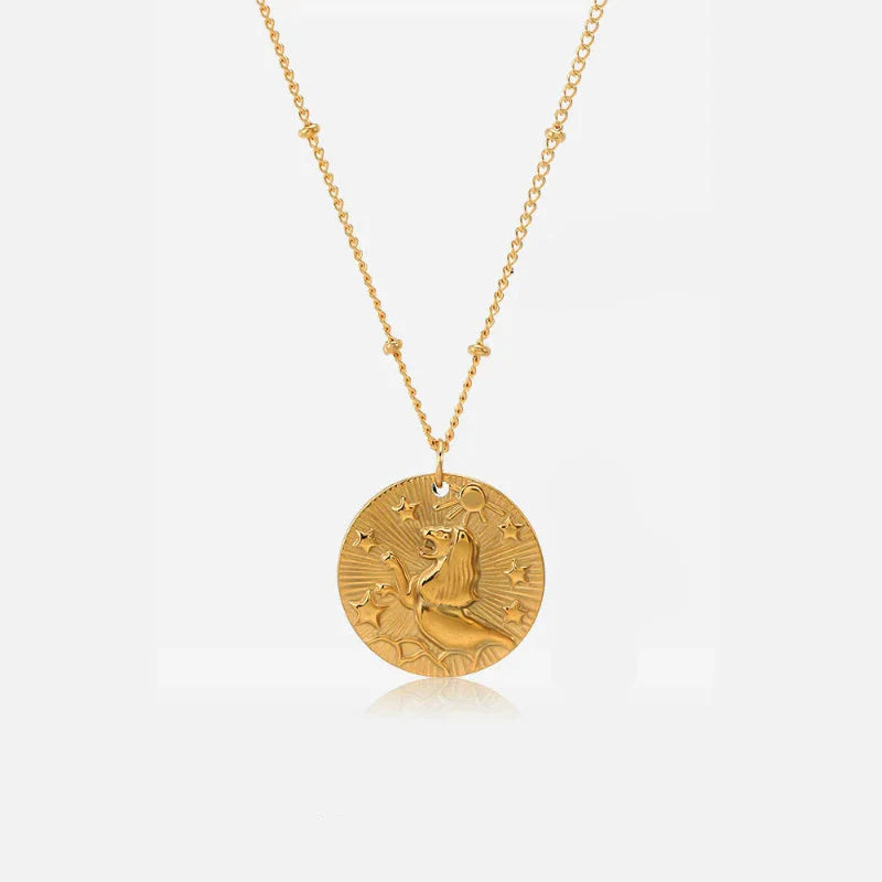 Collar con Colgante de Constelación Signo del Zodiaco