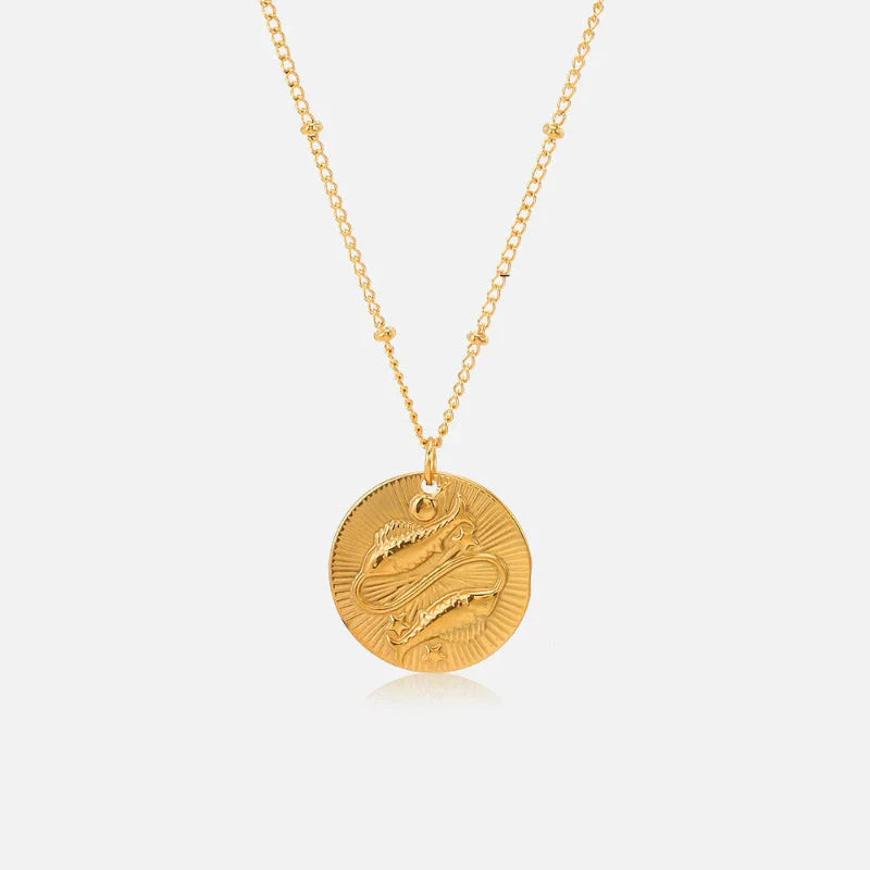 Collar con Colgante de Constelación Signo del Zodiaco