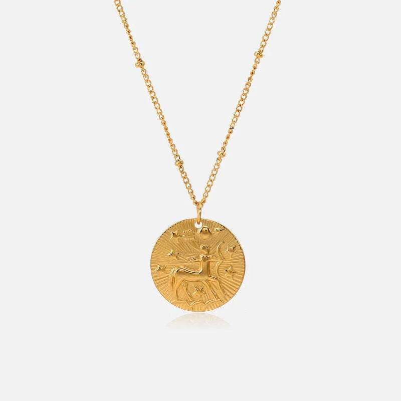 Collar con Colgante de Constelación Signo del Zodiaco