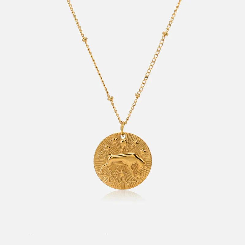 Collar con Colgante de Constelación Signo del Zodiaco