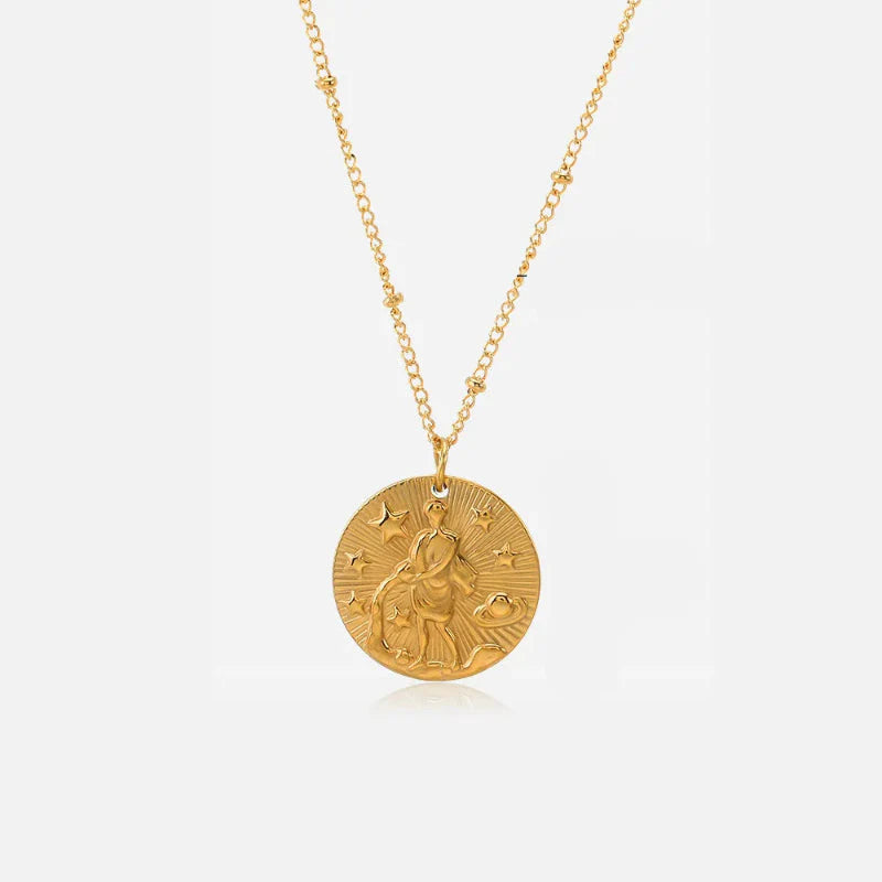 Collar con Colgante de Constelación Signo del Zodiaco