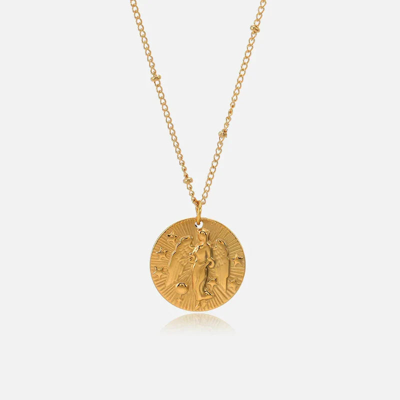 Collar con Colgante de Constelación Signo del Zodiaco