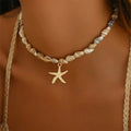 Collar con Colgante de Concha Estrella de Mar