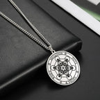 Collar con Colgante Cubo Metatrón plata