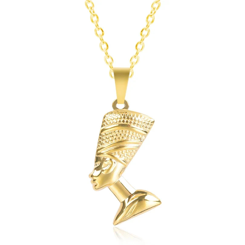 Collar con Colgante de Nefertiti oro